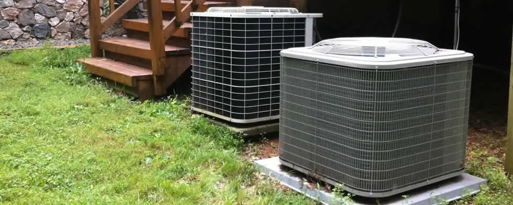 Heat pump installation and service units outside a home in Reno, NV